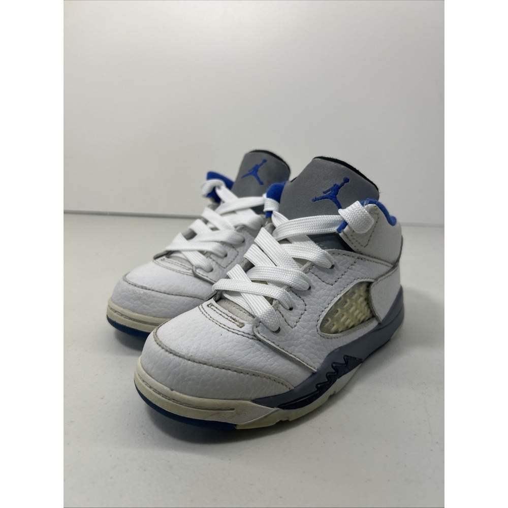 Nike Air Jordan‎ 5 Retro Sneakers (TS) Size 9C 'Stealth 2.0' 440890-140,